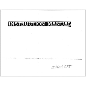 Instruction Manual, Simplicity SL6950 image # 101360