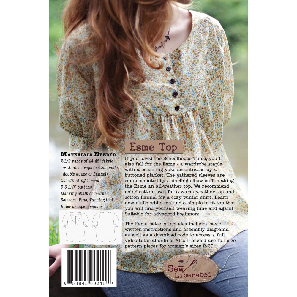 Esme Top Pattern, Sew Liberated image # 99874
