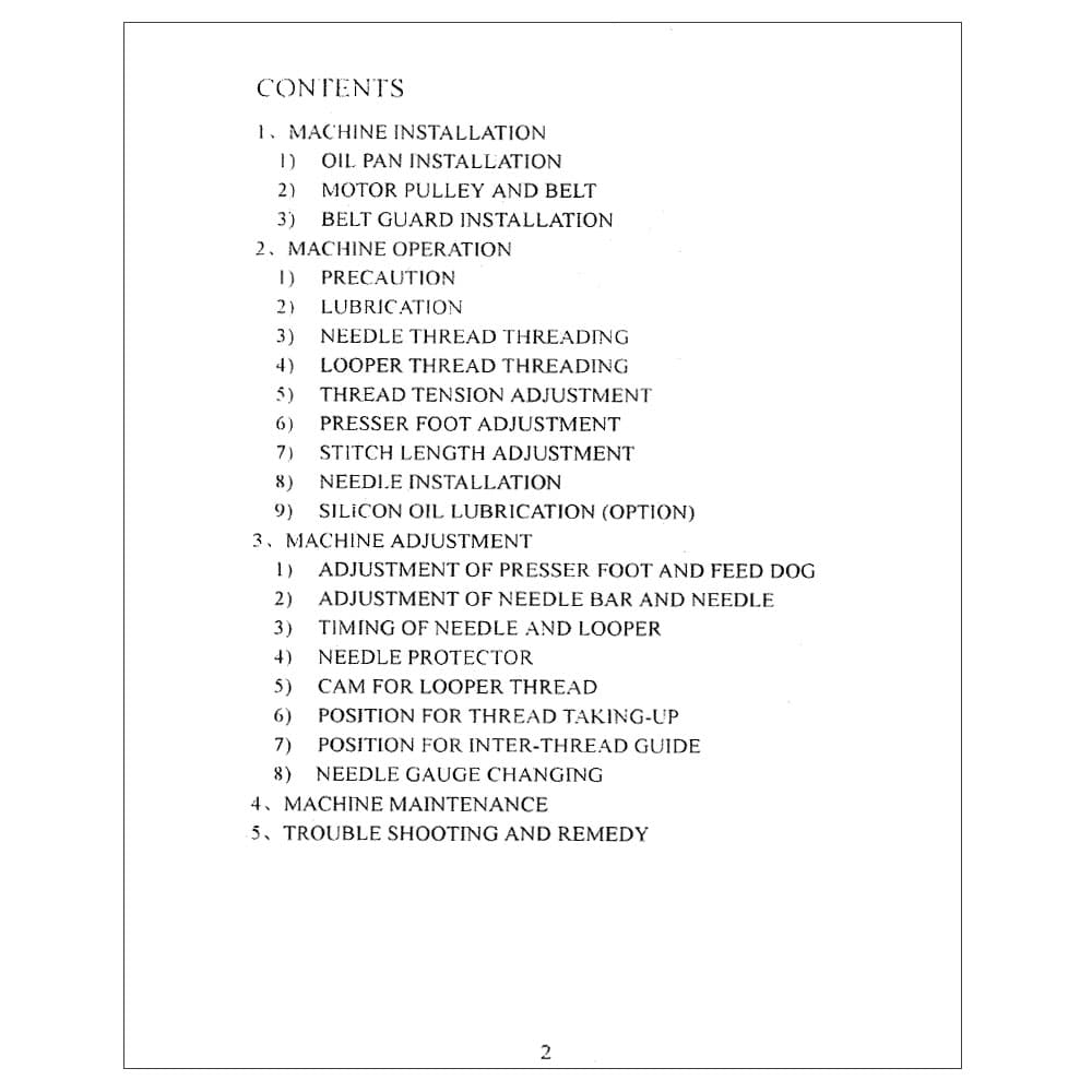 Consew 326S Service Manual image # 114912