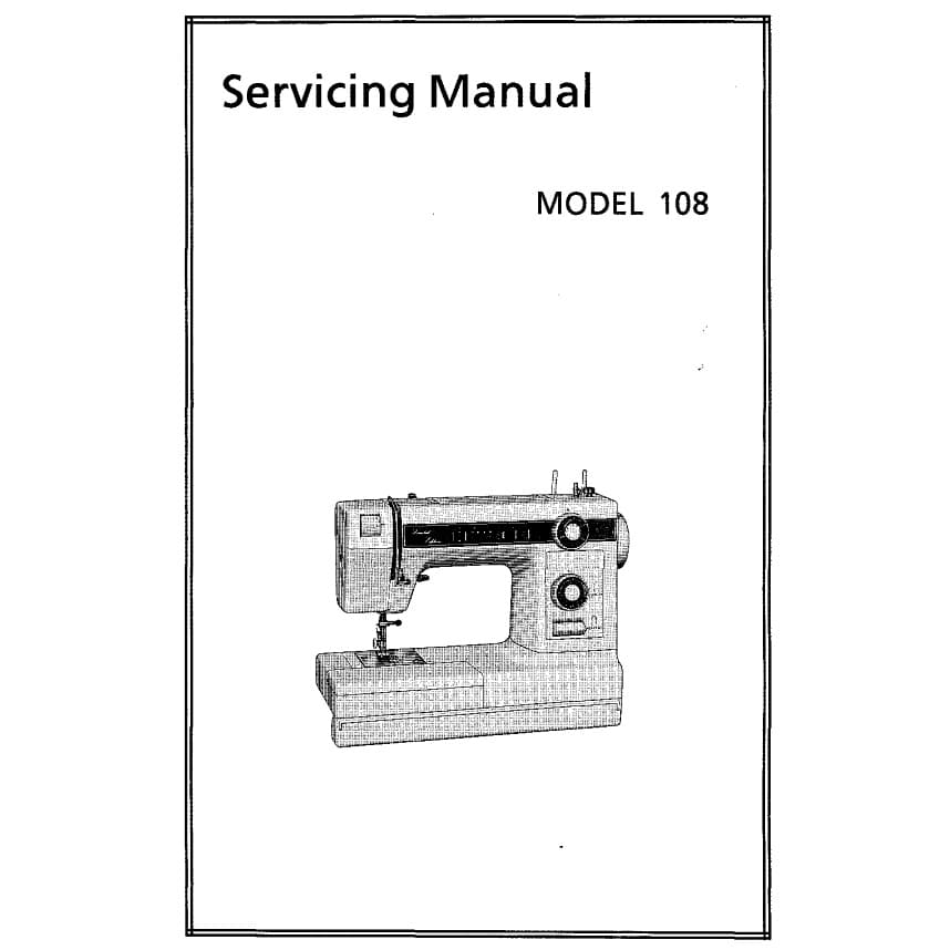 Service Manual, Janome 108 image # 91379