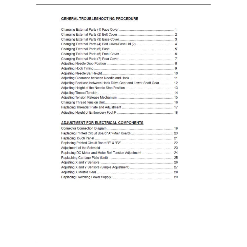 Janome MC350E Service Manual image # 114752