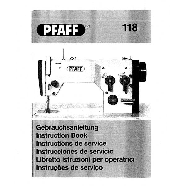 Service Manual, Pfaff 118 image # 23168