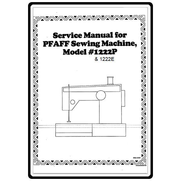 Service Manual, Pfaff 1222E image # 18027