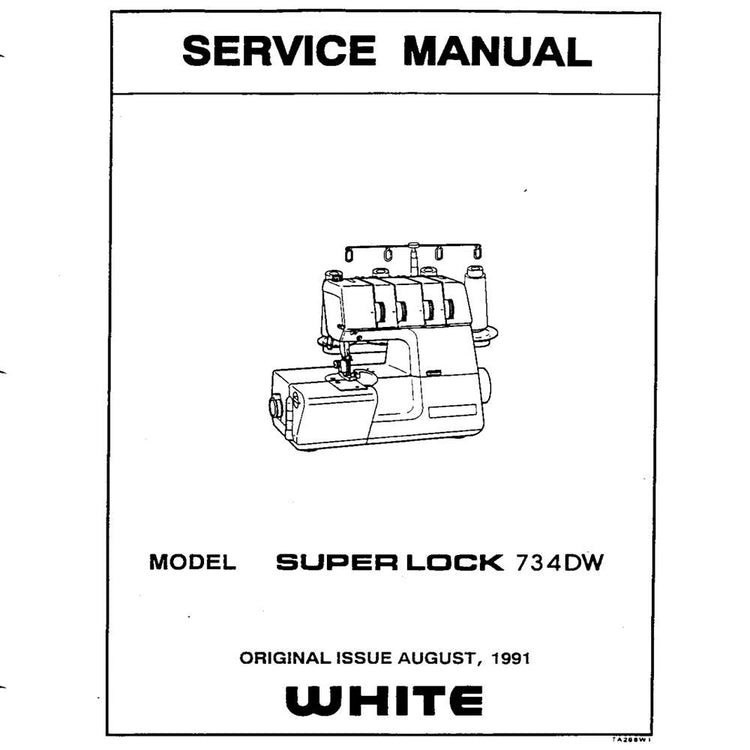 Service Manual, White 734DW image # 19604