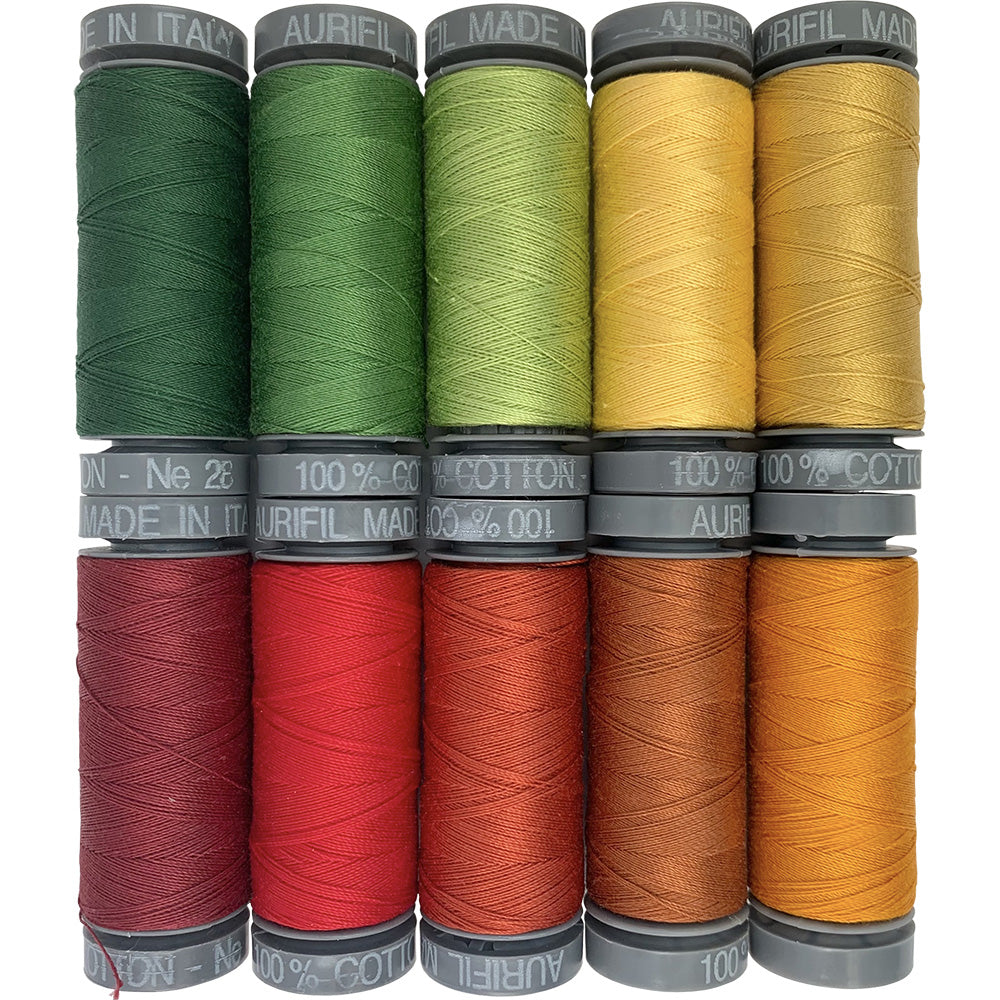 Aurifil Leaves 10 Spool Thread Collection image # 118483