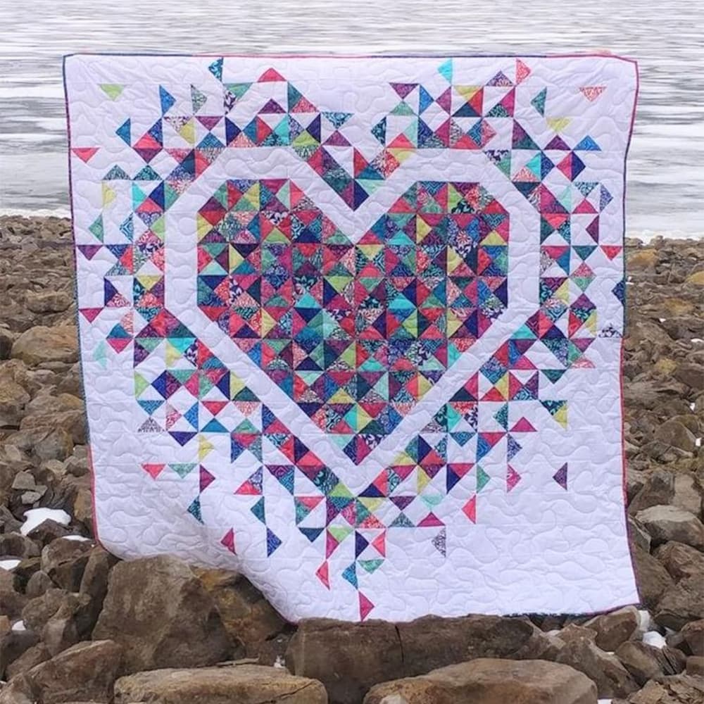 Exploding Heart Quilt Pattern image # 82373