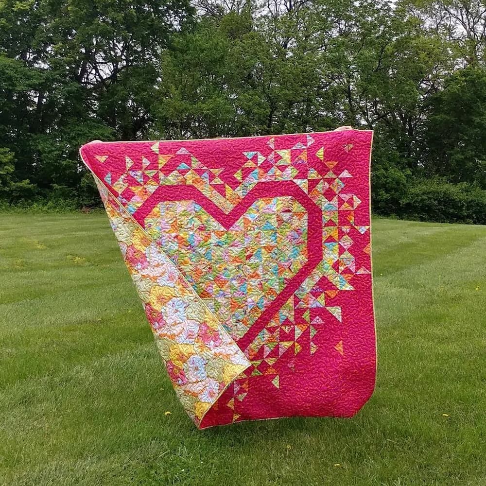 Exploding Heart Quilt Pattern image # 82374
