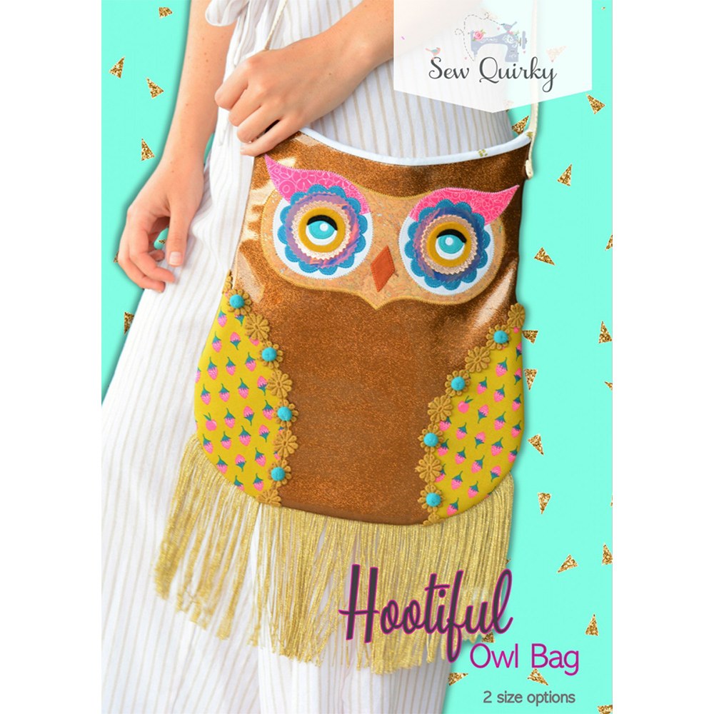 Sew Quirky, Hootiful Owl Bag Pattern image # 67706