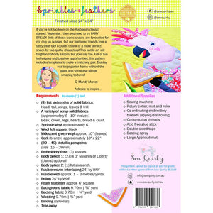 Sew Quirky, Sprinkles And Feathers Pattern image # 67711