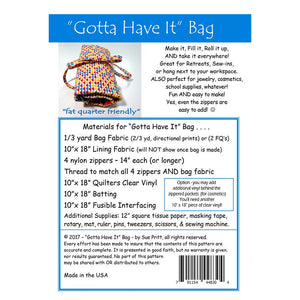 "Gotta Have It" Bag Pattern image # 47418
