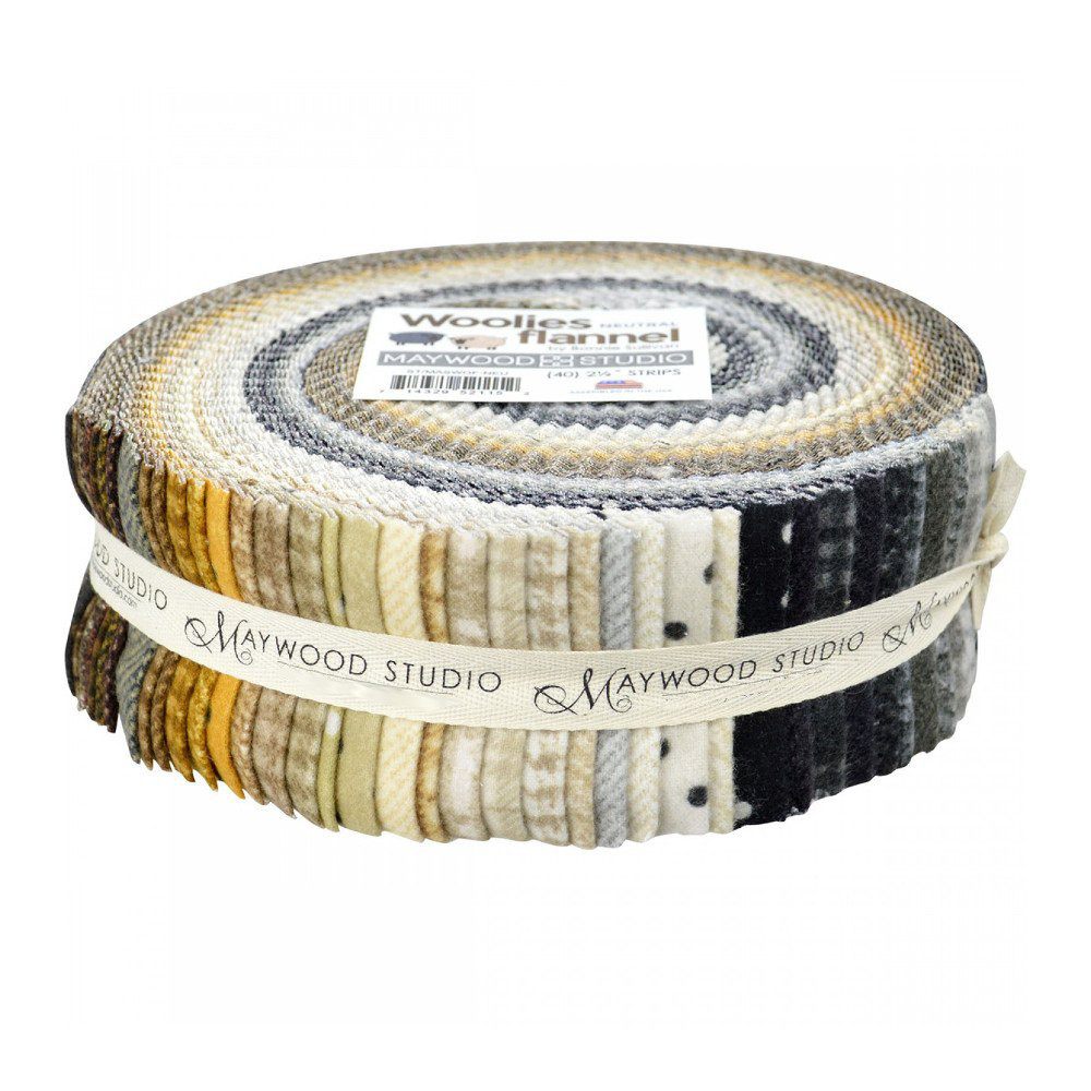 Woolies Flannel Collection Neutral Fabric Roll - 40 Strips image # 50949