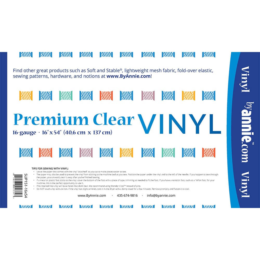 By Annie Premium Clear Vinyl - 16in x 54in image # 91968