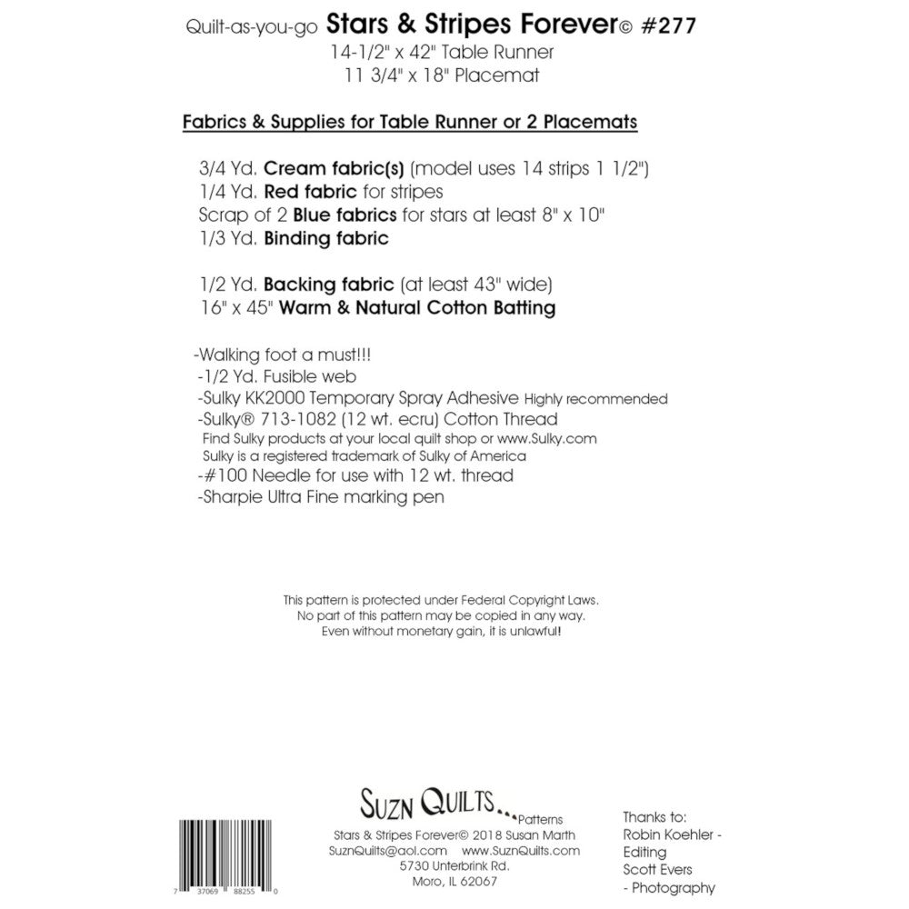 Stars and Stripes Forever Pattern image # 54927