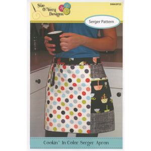 Cookin' In Color Serger Apron Pattern image # 51261