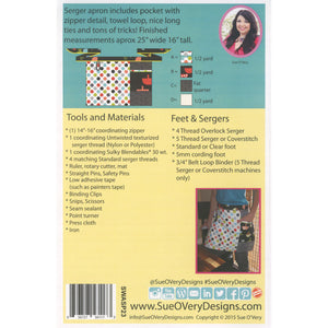 Cookin' In Color Serger Apron Pattern image # 51262