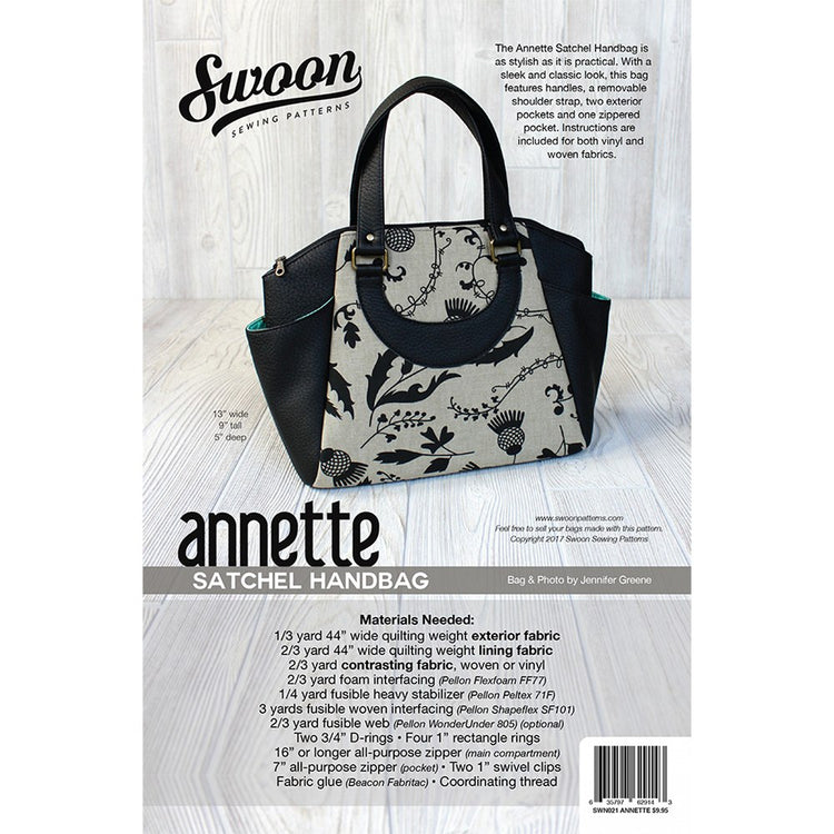 Swoon, Annette Satchel Handbag Pattern image # 70334