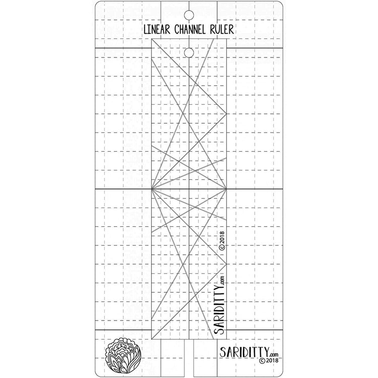 Sariditty, 2pc Linear Channel Ruler Set