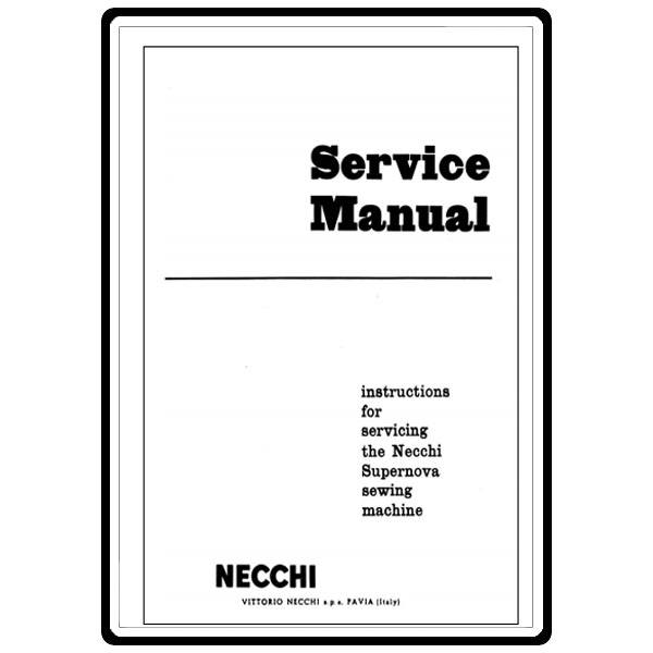 Service Manual, Necchi Supernova image # 6330
