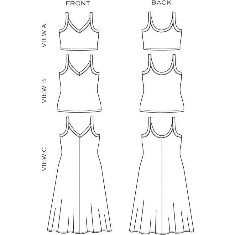 Zoey Tank & Dress Pattern 14-32