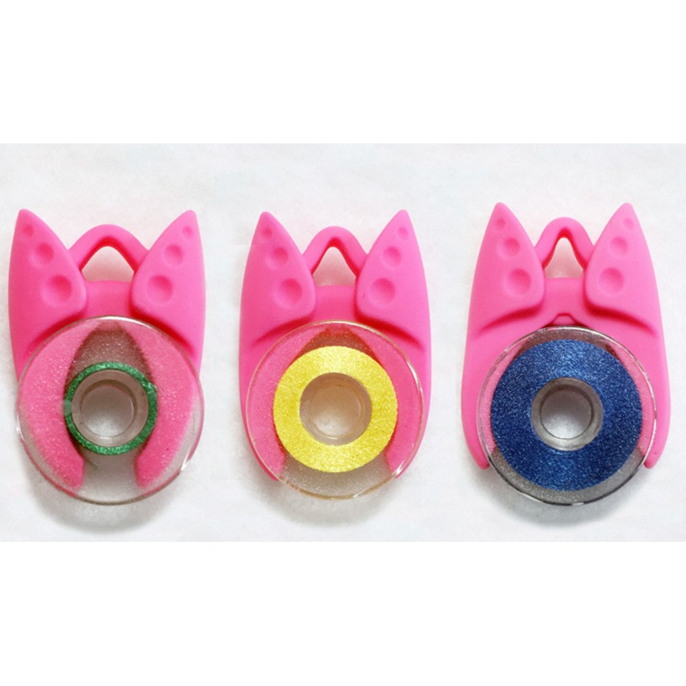 12pk Tulip Bobbin Clamps, Assorted Colors image # 23460