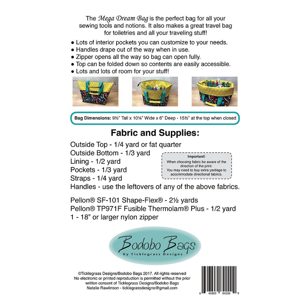Mega Dream Bag Pattern image # 61547