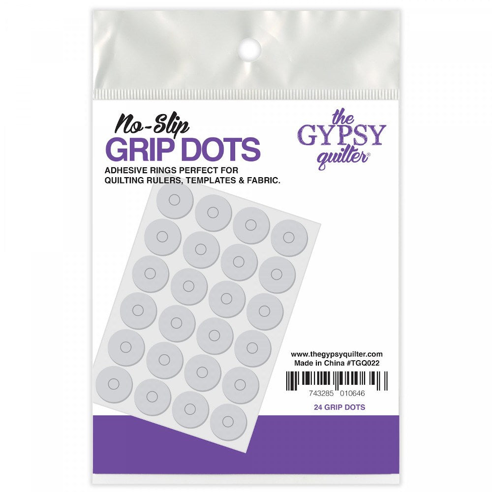 Non-Slip Silicone Grips For Quilt Templates Slip Ruler Grip Stickers Non-Slip Adhesive Rings, 48 Pieces In Total, 24 Large And 24 Small
