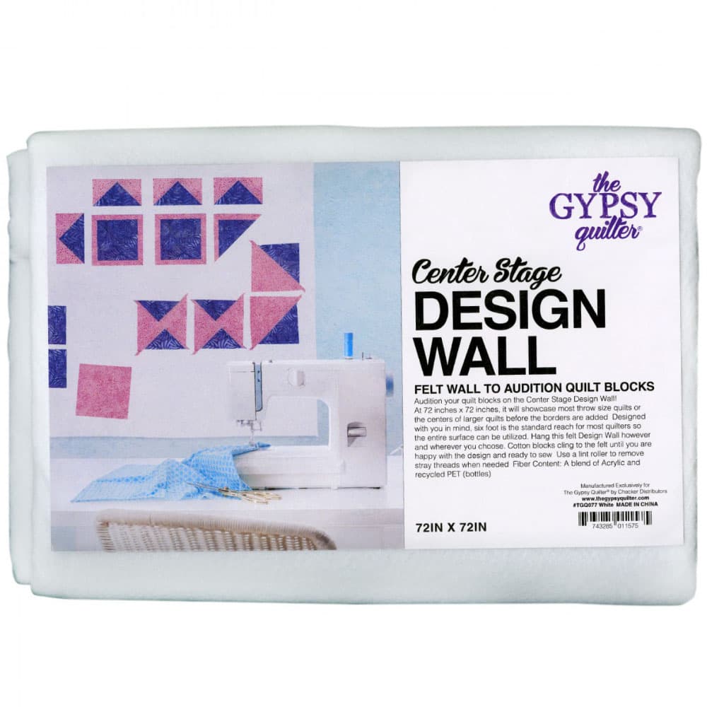 72" Center Stage Felt Design Wall - White image # 122473