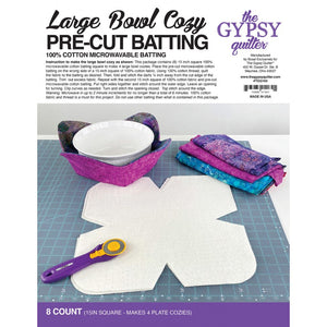 Gypsy Quilter, Bowl Cozy Pre-Cut Batting - 8ct image # 81066