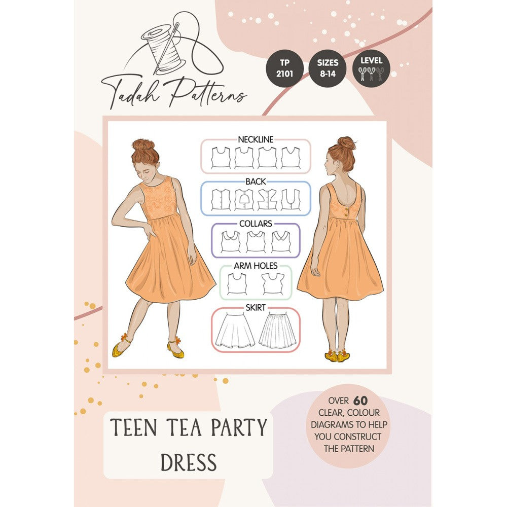 Tadah Patterns : Teen Tea Party Dress