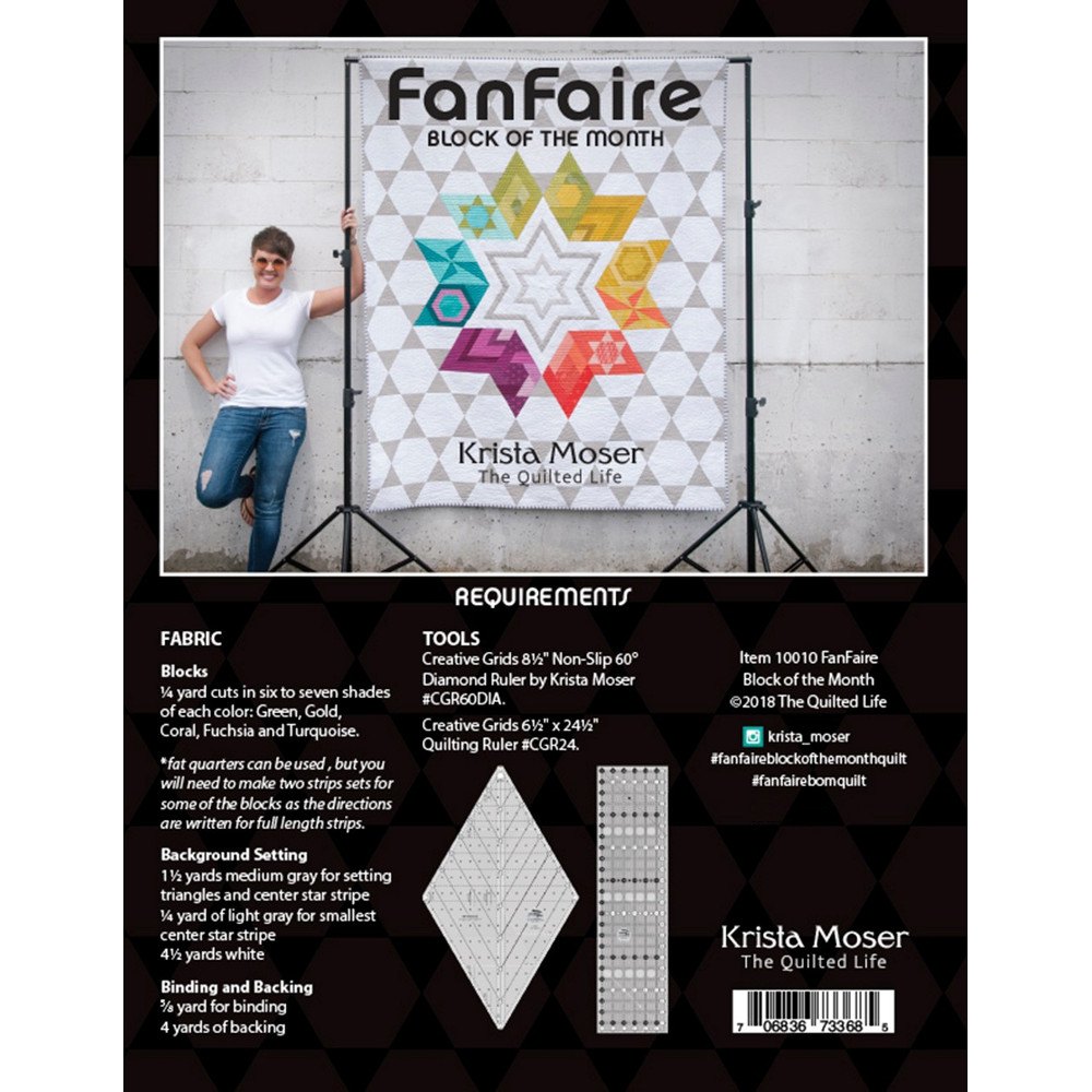The Quilted Life, FanFaire Block of the Month Pattern image # 45605