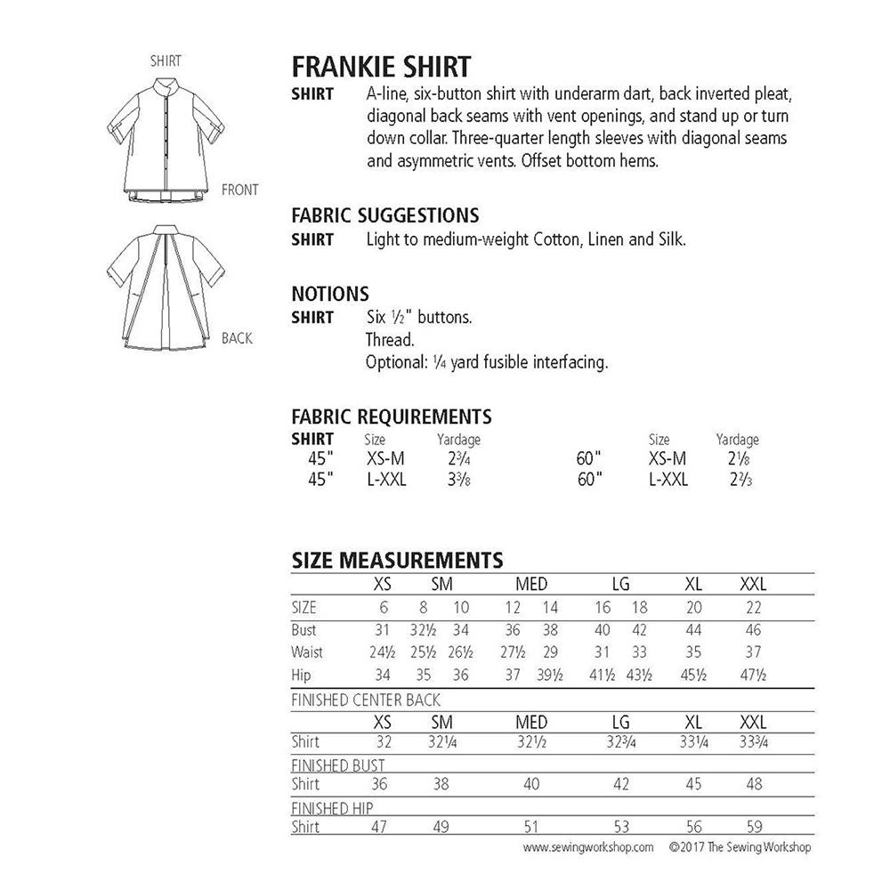 Frankie Shirt Pattern image # 80631