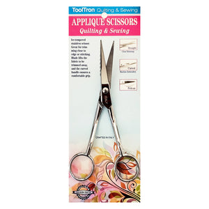 Tooltron 6 inch Curved Blade Applique Scissors