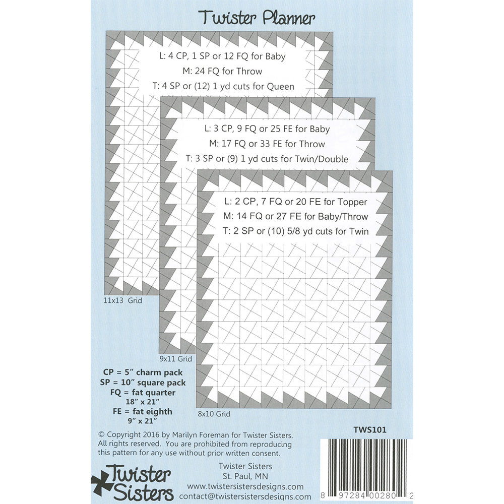 Twister Planner Handy Reference Guide, Twister Sisters image # 72396