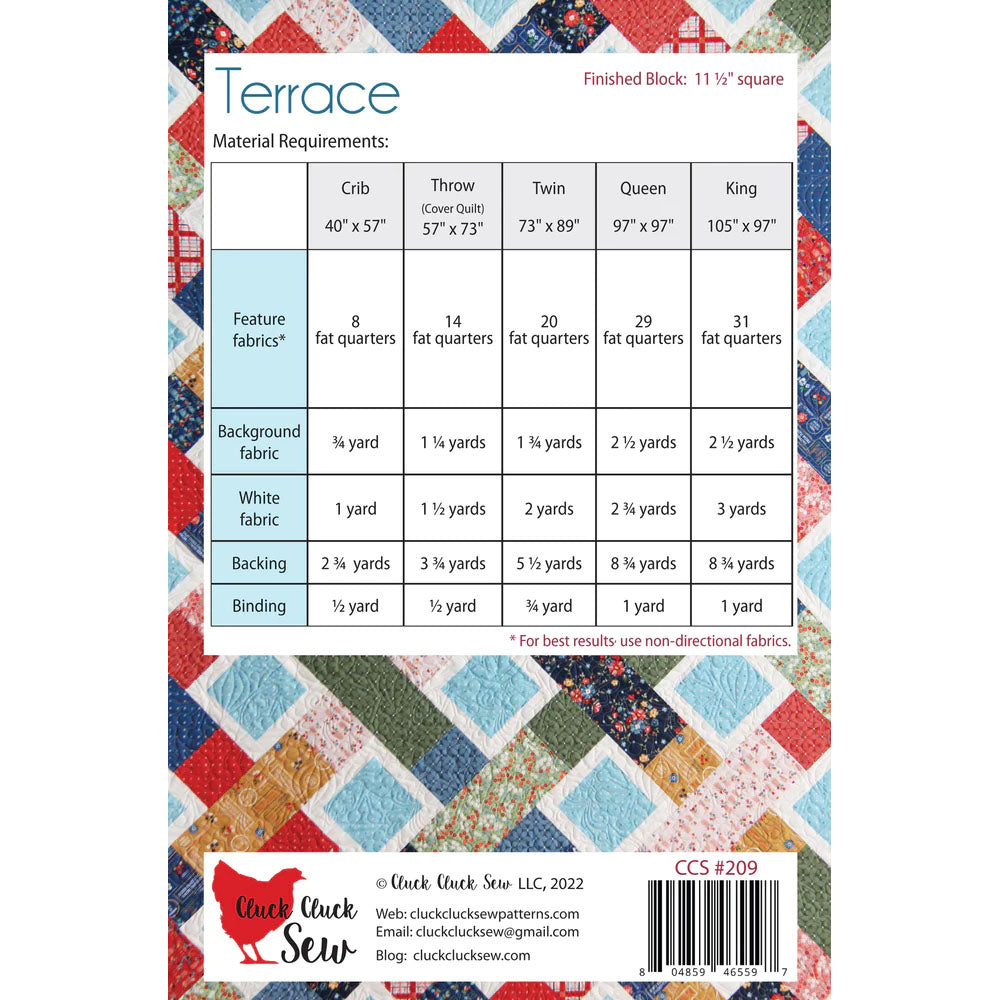 Terrace Quilt Pattern
