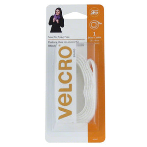 Sew On Snag Free Velcro 3/4in x 36in, White #90667 image # 19203
