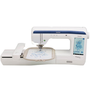 front facing Brother Essence VE2300 Embroidery Machine on a white background