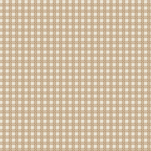 108" wide quilt backing with a classic tan and cream check pattern and subtle textured details.