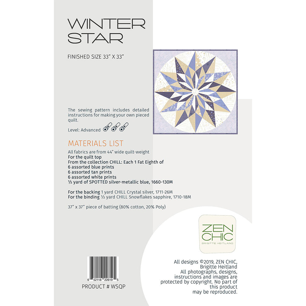 Winter Star Pattern Winter Star Wall Hanging Pattern
