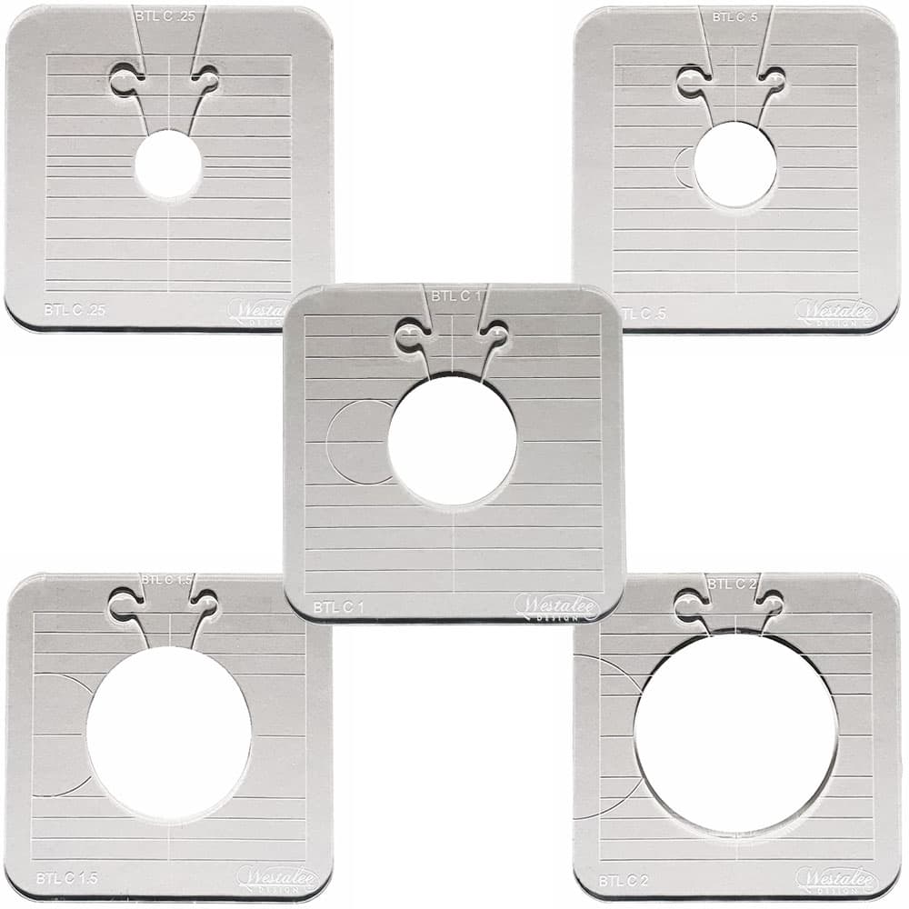 Westalee Design Between the Lines 5pc Template Set image # 110934