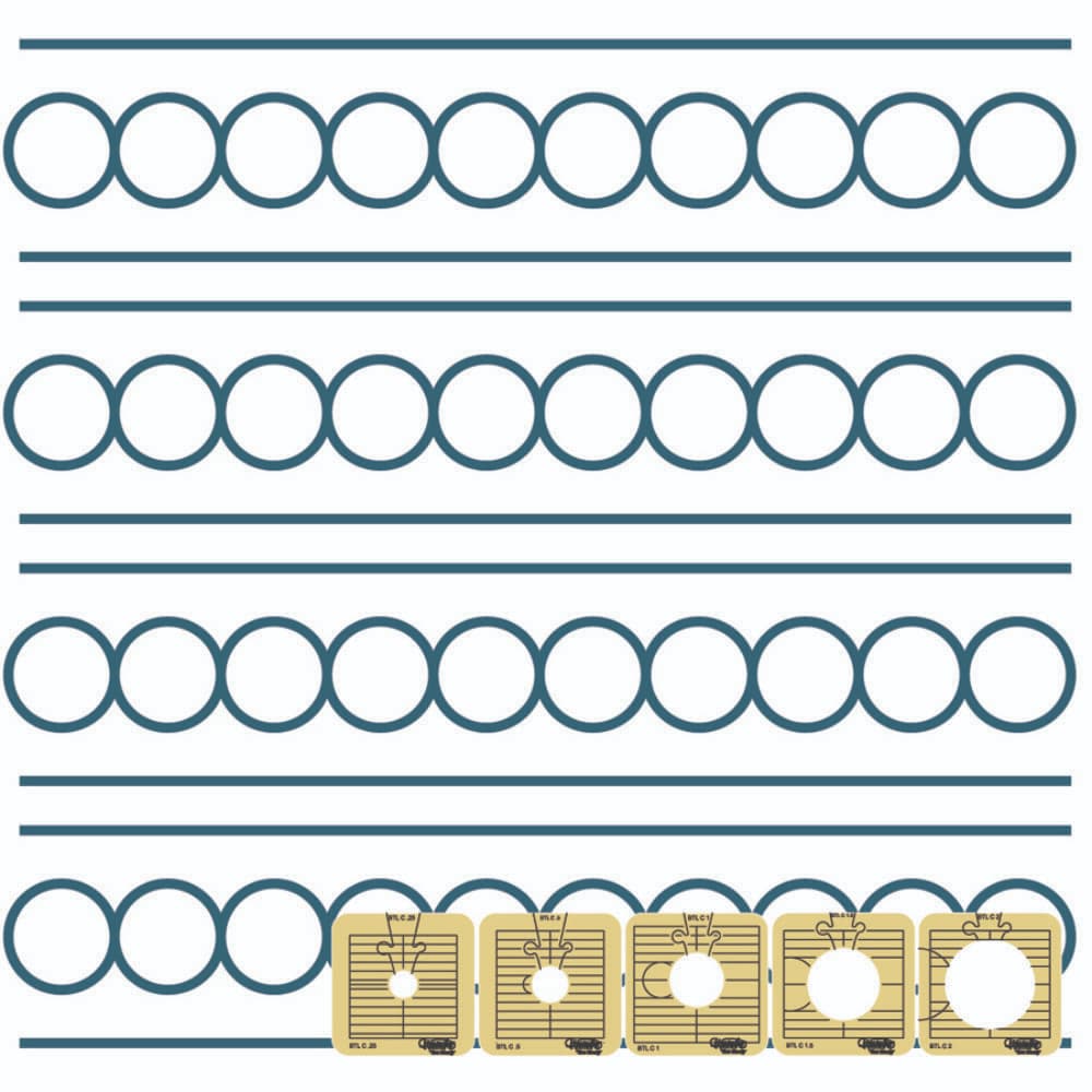 Westalee Design Between the Lines 5pc Template Set image # 110935