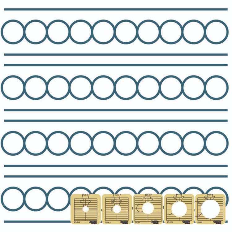 Westalee Design Between the Lines 5pc Template Set image # 110935