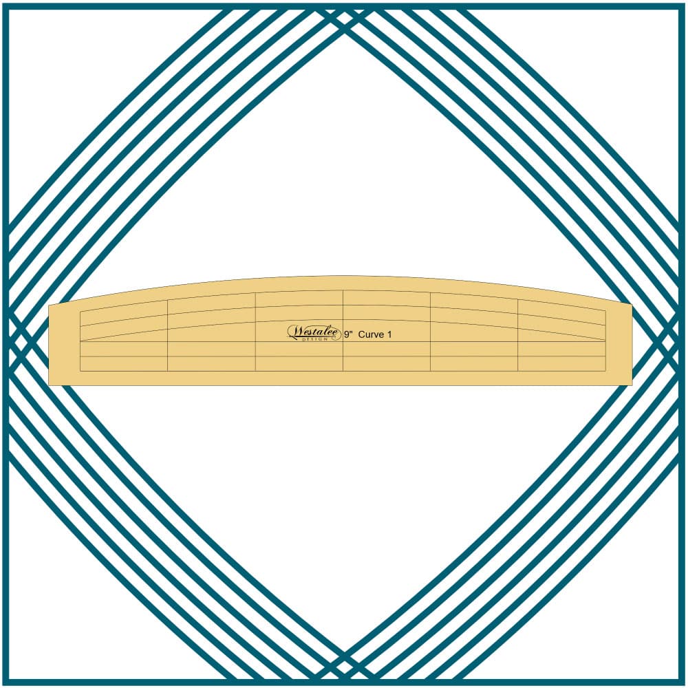 Westalee Design 9" Curve 4pc Template Set image # 113310