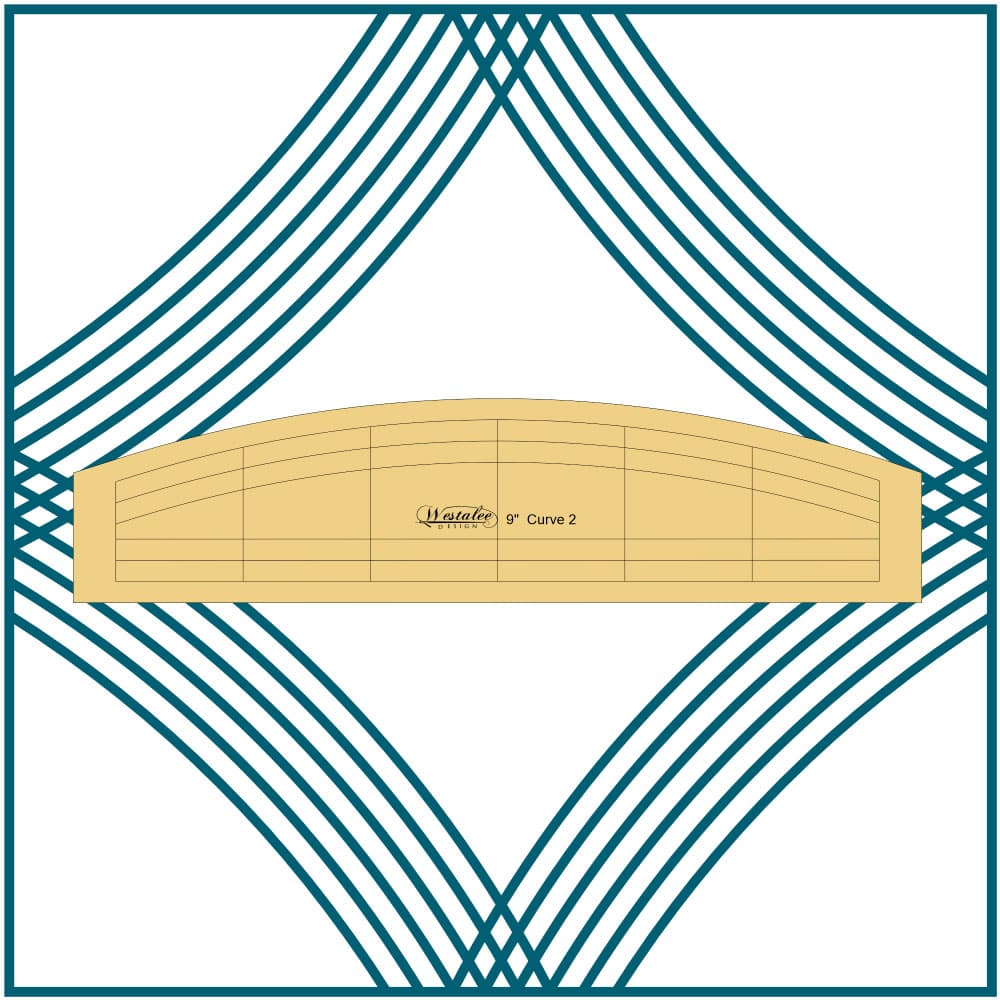 Westalee Design 9" Curve 4pc Template Set image # 113309