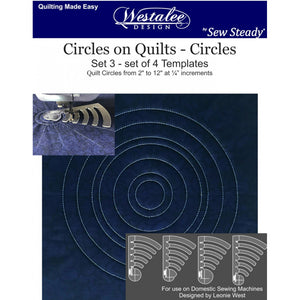 Westalee Circles on Quilts Template Set (4pc) image # 52242