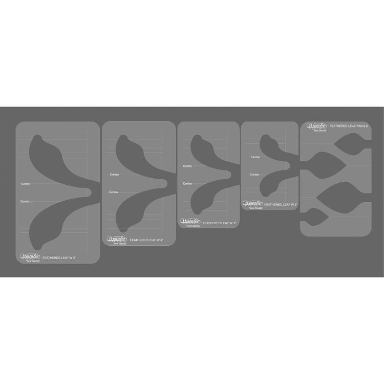 Westalee Feather Leaf Template Set image # 52275