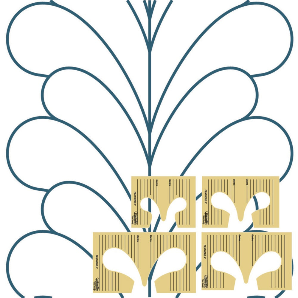 Westalee Feather Leaf Template Set image # 79062