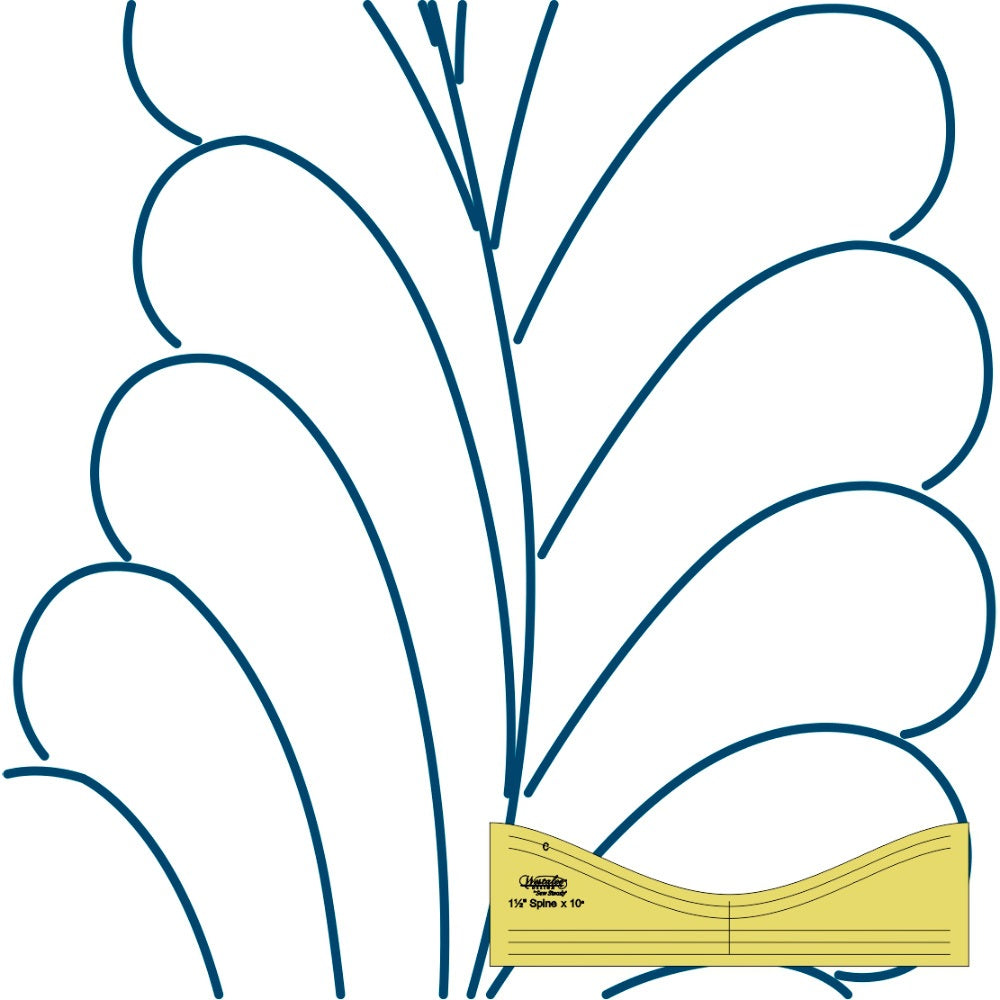 12in Feather Template image # 79057
