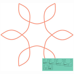 Westalee Design Grand Leaf Center Template Sets image # 112305