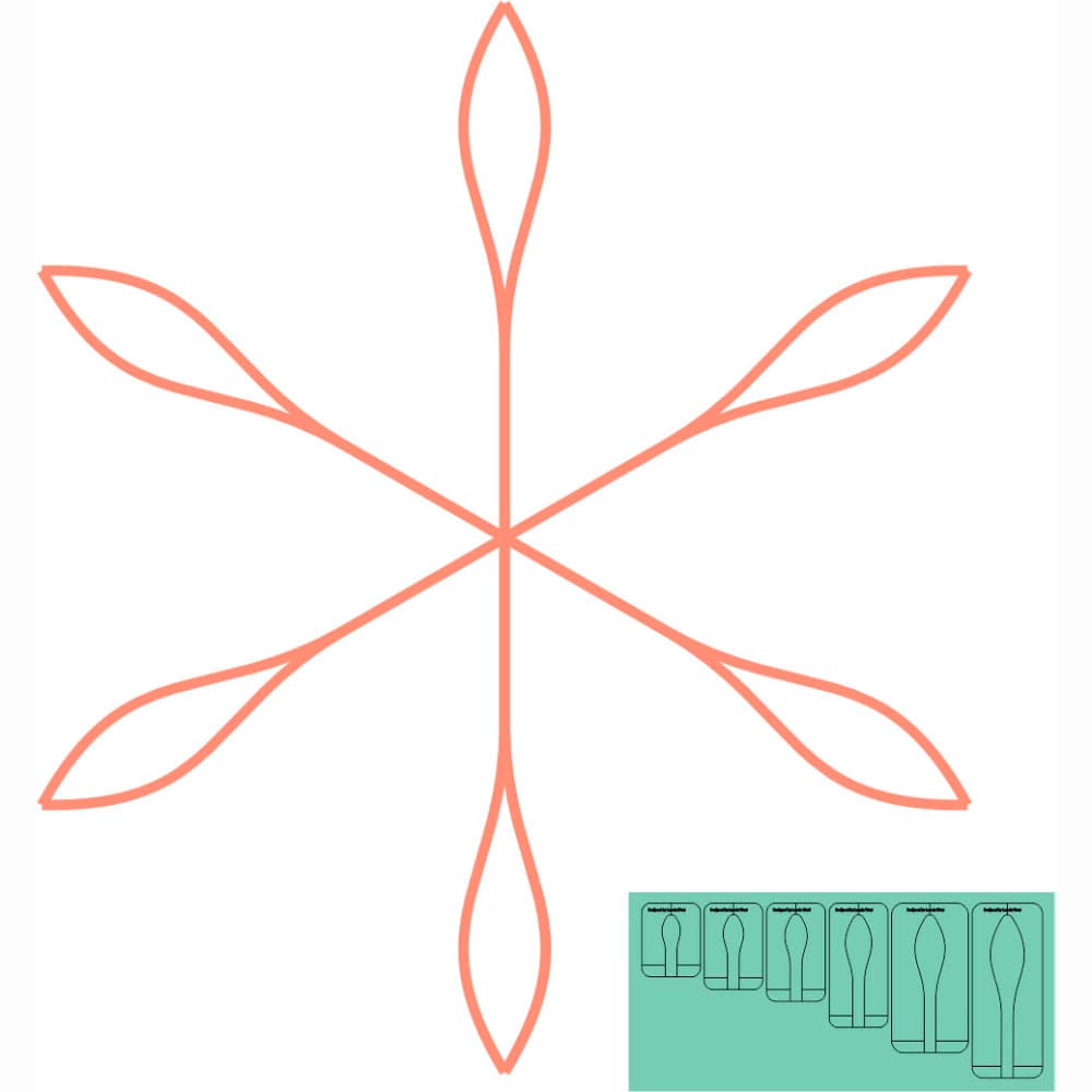 Westalee Design Grand Leaf Center Template Sets image # 112304