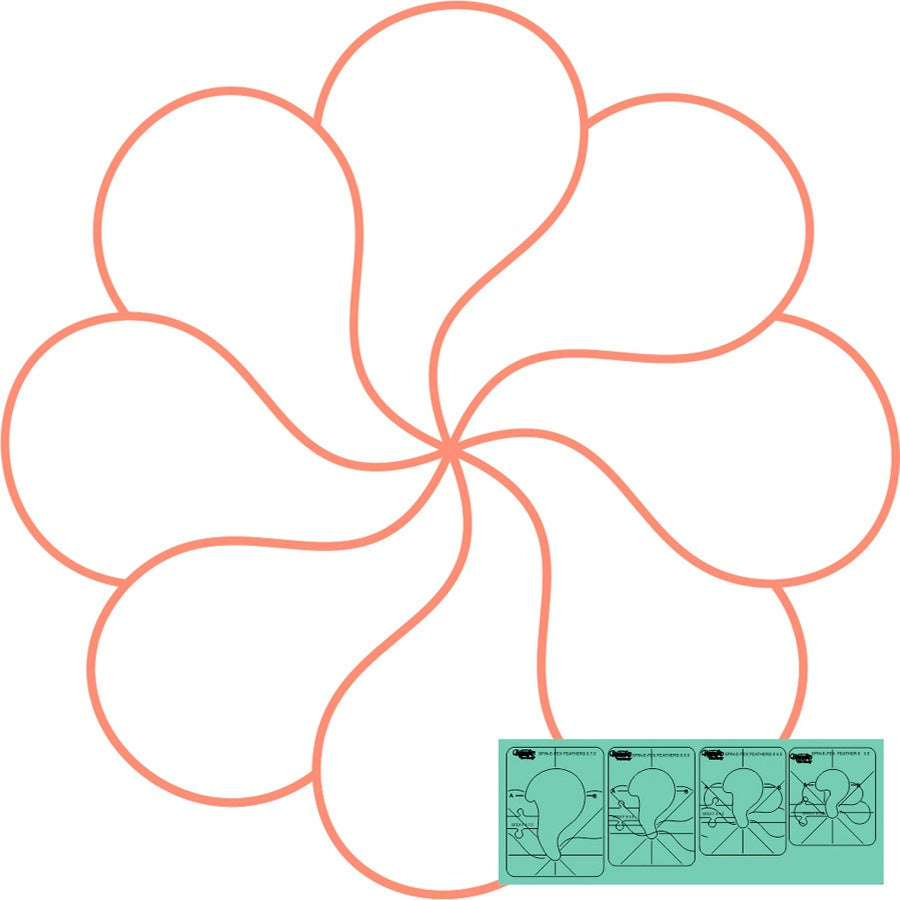 Westalee Spin-e-Fex Feather Templates (4pc) image # 79076